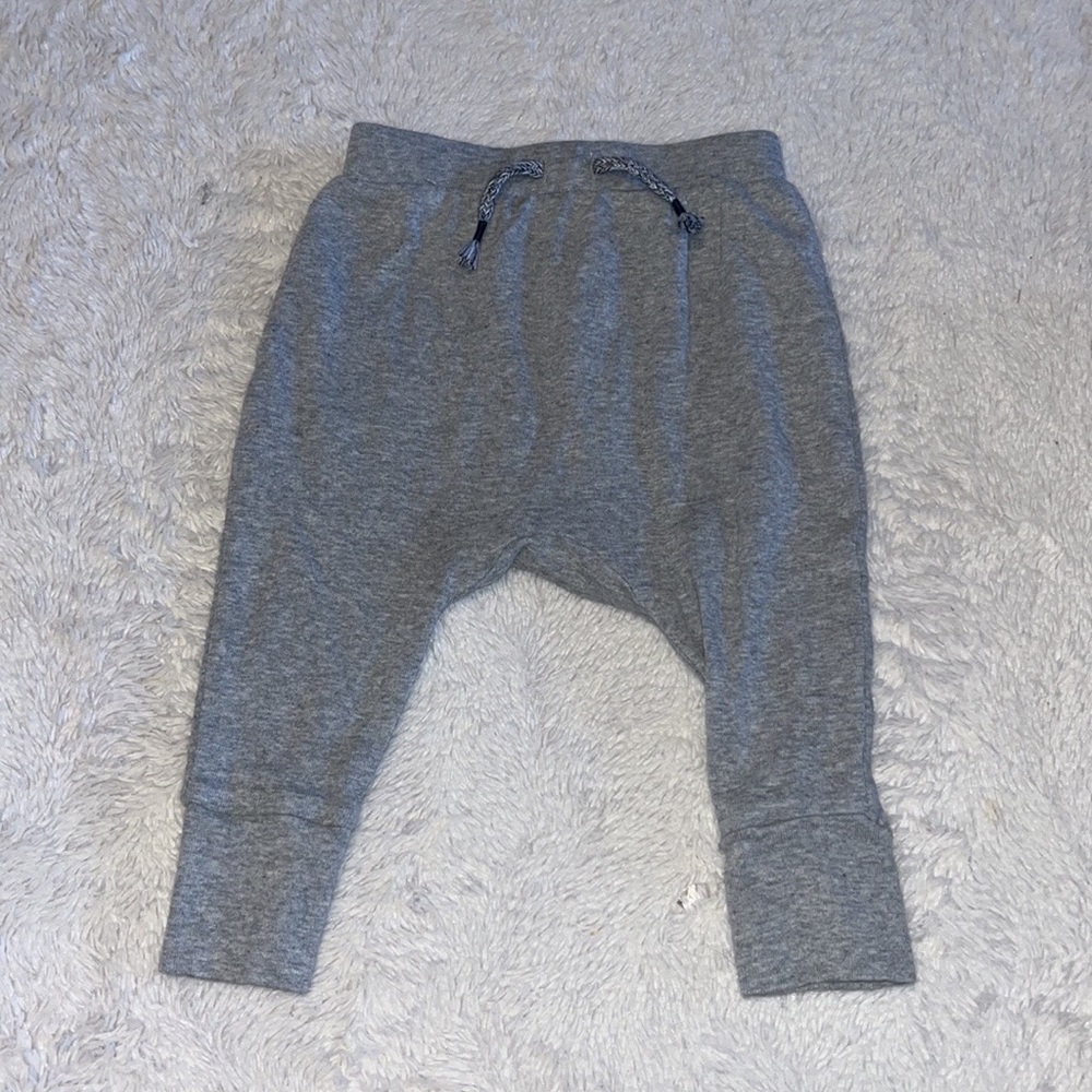 (3 for $10) joe fresh gray 3-6 month pants joggers 100% cotton